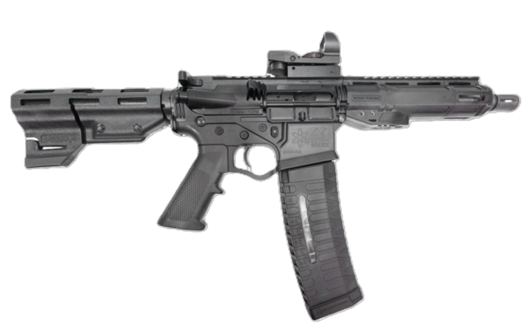 ATI Alpha Maxx 5.56 NATO Pistol – 7.5" 60-Round Duo Matte Black