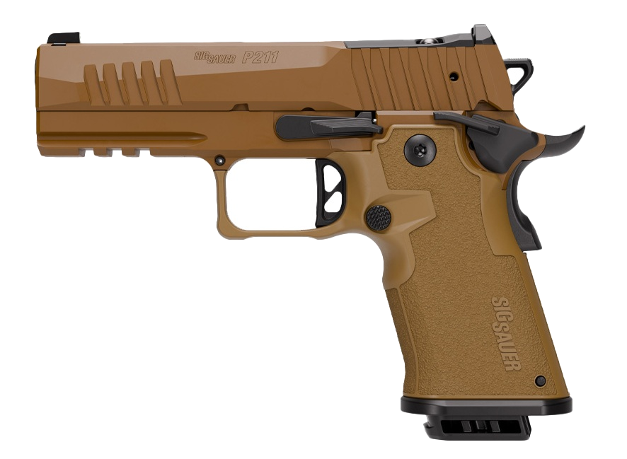 SIG Sauer P211 Carry 9mm Pistol – Alloy Frame, Coyote Polymer