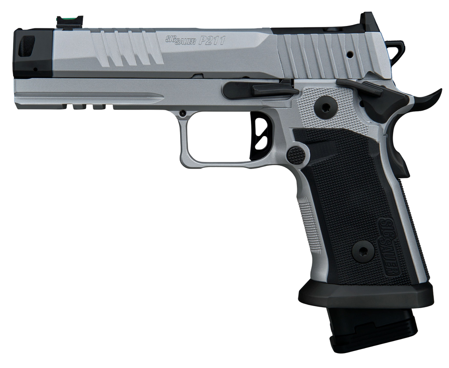 SIG Sauer P211 Quicksilver Pistol – 9mm, Silver Cerakote