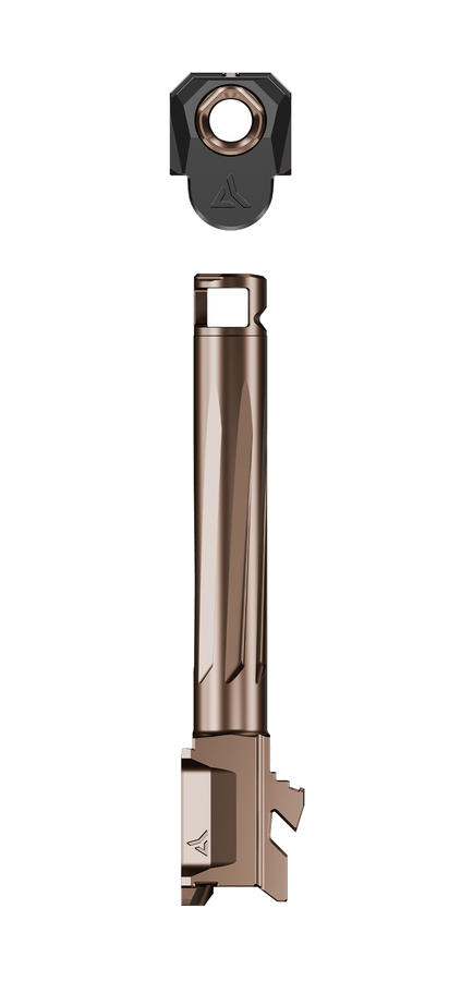 Radian Weapons Afterburner + Ramjet 9mm Barrel – for Glock 17, Bronze