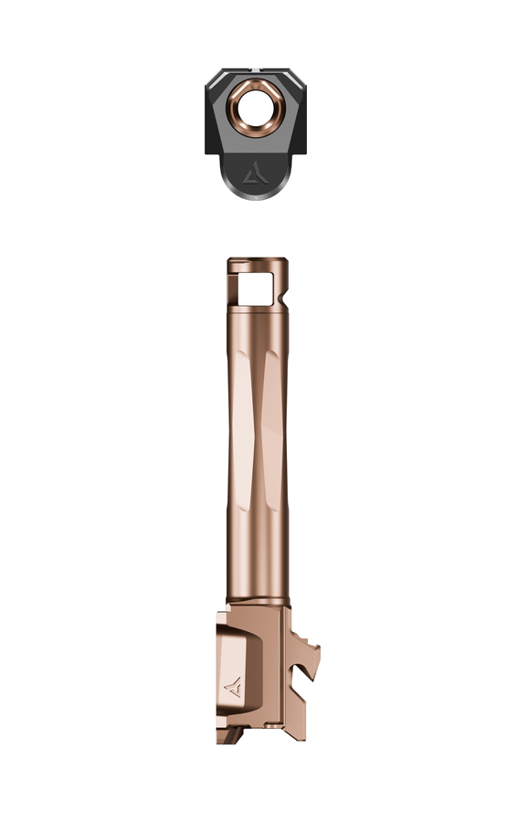Radian Weapons Afterburner + Ramjet 9mm Barrel – for Glock, Bronze