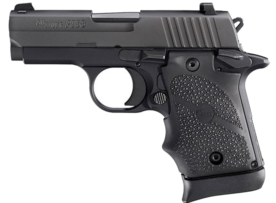 SIG Sauer P938 9mm Pistol – Alloy Frame, Black Rubber Wrap Around Grips