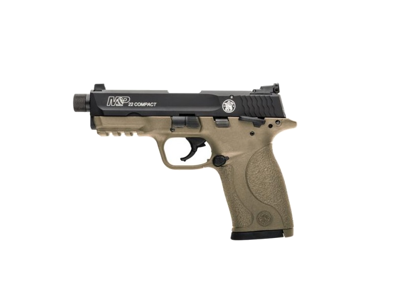 Smith & Wesson M&P22 Compact Suppressor Ready .22 LR Pistol – FDE
