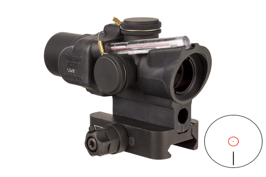 Trijicon ACOG Compact 1.5x16 Riflescope – Dual Illum. Red Ring/2 MOA Dot