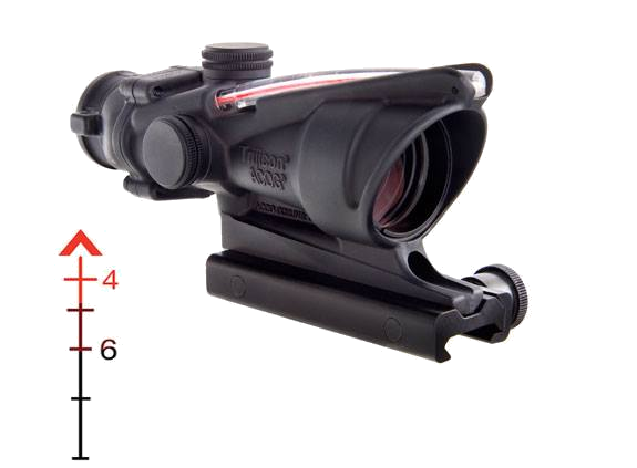 Trijicon Acog 4x32 Riflescope – Dual Illum. Red Chevron