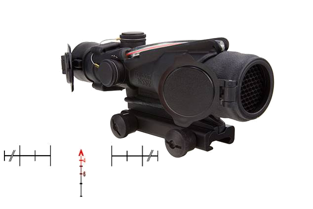 Trijicon ACOG Army Rifle Combat Optic 4x32 Riflescope – Dual Illum. Red Chevron