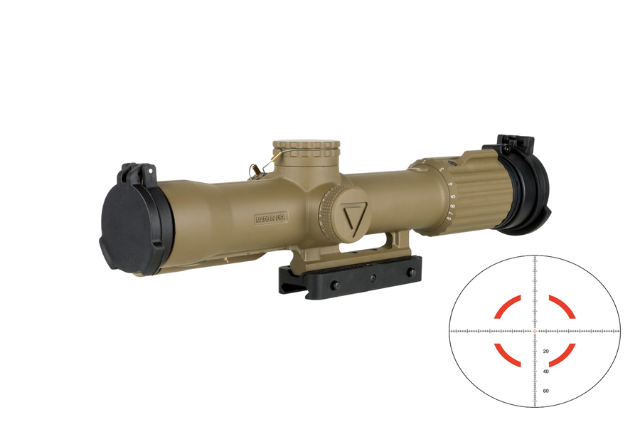 Trijicon Vcog 1-8x28 Riflescope – Red Segmented Circle/Crosshair, Flat Dark Earth