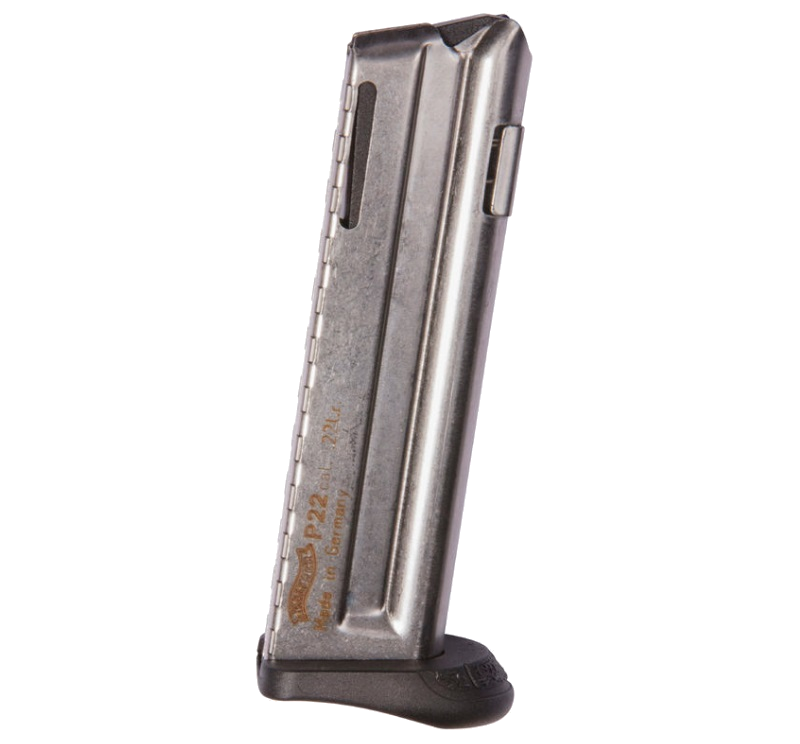 Walther P22 w/ Fingerrest .22 LR 10-Round Magazine