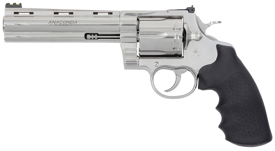 Colt Anaconda 44 Magnum Revolver – Black Hogue Overmold Grips