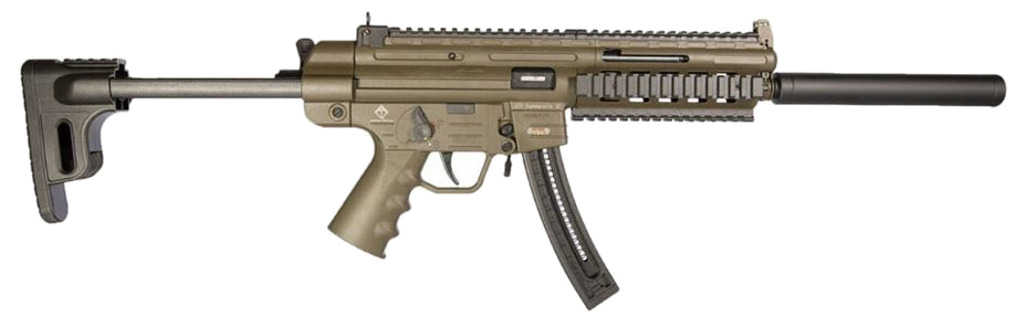 American Tactical Inc GSG-16 Carbine .22 LR Rifle – 16.25", 10+1, Olive Drab Green, Collapsible / Folding ODG Synthetic Stock