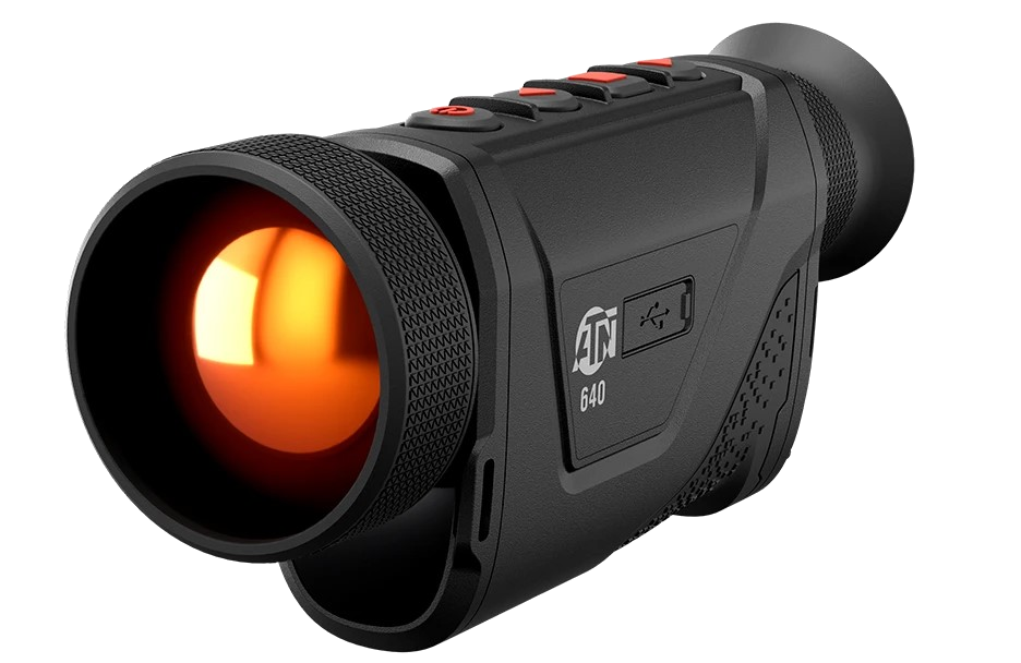 ATN Blaze Hunter LRF Thermal Monocular – 3.5X - 28X, Black