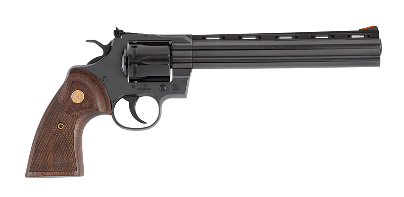 Colt Python .357 Magnum Revolver – 8" Barrel, Gold
