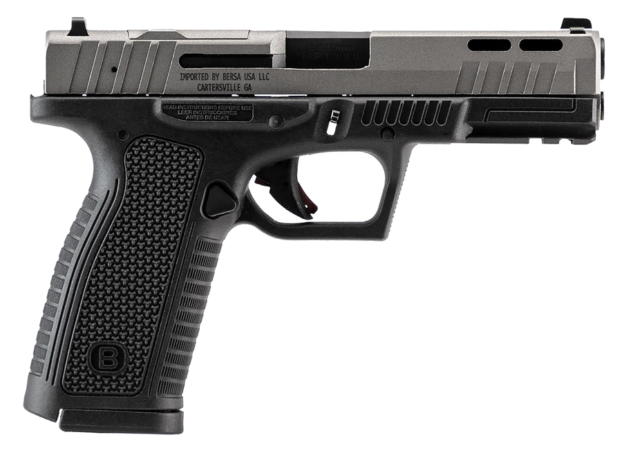 Bersa BP9 Full Size 9mm Pistol – Optics Ready – Duo-Tone