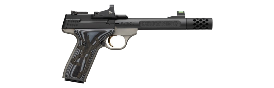 Browning Buck Mark Plus Pistol – .22 LR, Anodized Gray