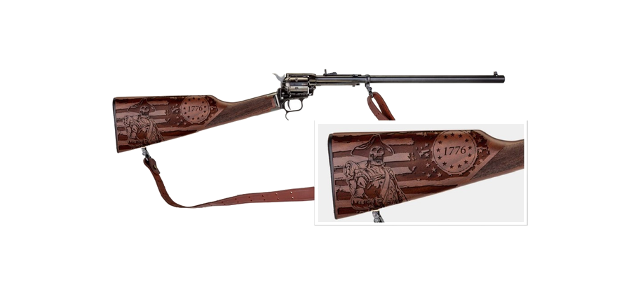Heritage Rough Rider Rancher Carbine .22 LR Rifle – Engraved Walnut Stocks
