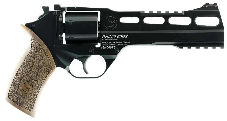 Chiappa Firearms RHINO 60DS 9MM 6" Black ADJ