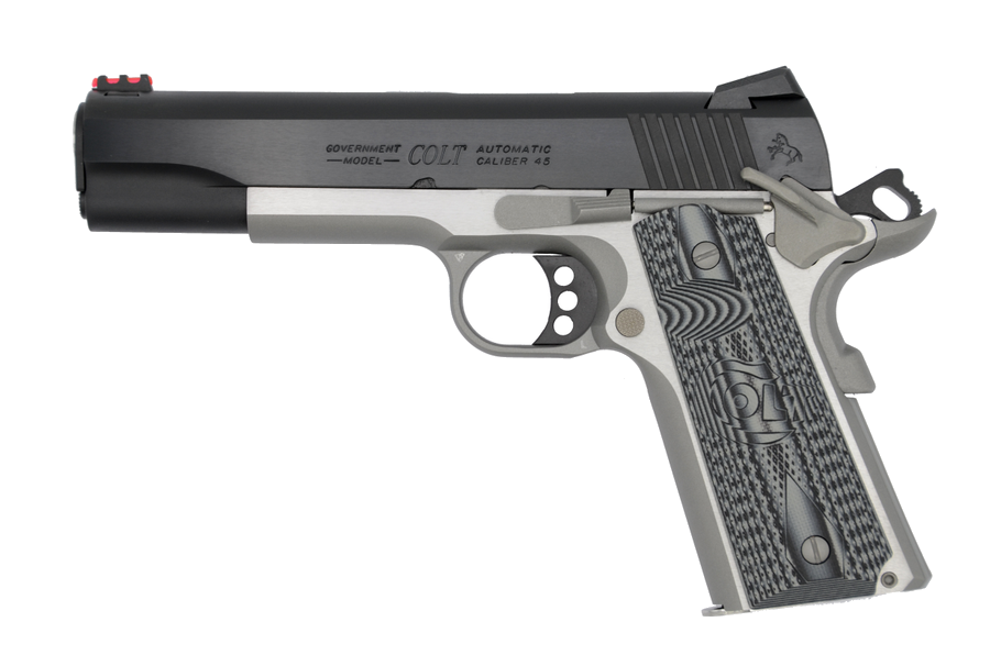 Colt Series 70 Competition .45 ACP Pistol – G10 Checkered Gray