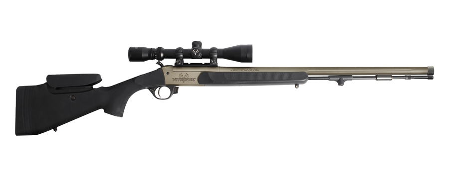 Traditions NitroFire Pro 50 Caliber Muzzleloader – Tungsten/Black Synthetic Scoped