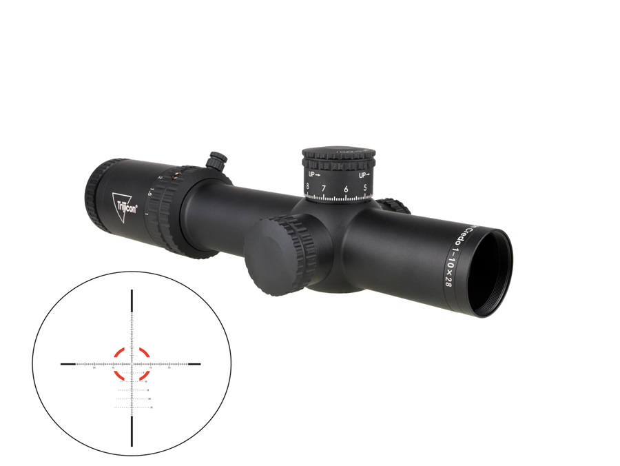 Trijicon Credo 1-10x28 Riflescope – MRAD Green/Red Segmented Circle