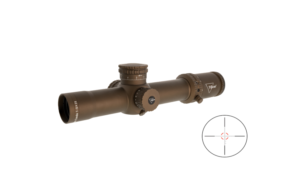 Trijicon Credo 1-8x28 Riflescope – MRAD Red/Green Segmented Circle