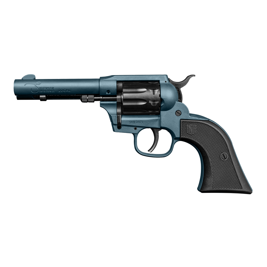 Diamondback Firearms Sidekick Revolver – .22 LR / .22 Magnum, Jesse James Civil Defense Blue