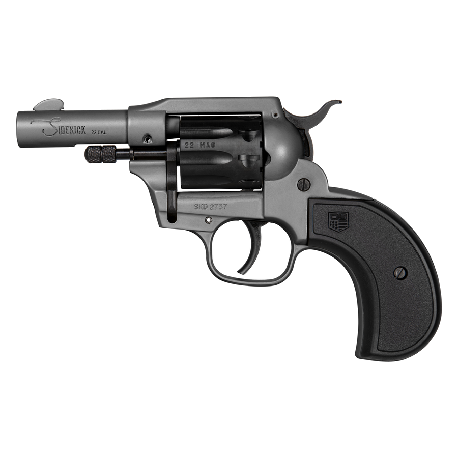 Diamondback Firearms Sidekick .22 LR / .22 Magnum Revolver – 3" Barrel, Dark Gray
