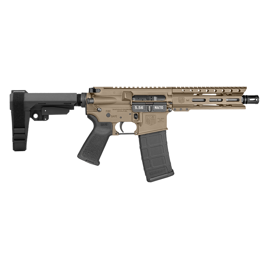 Diamondback Firearms DB15 5.56 NATO Pistol – 7" SBA3 Brace FDE