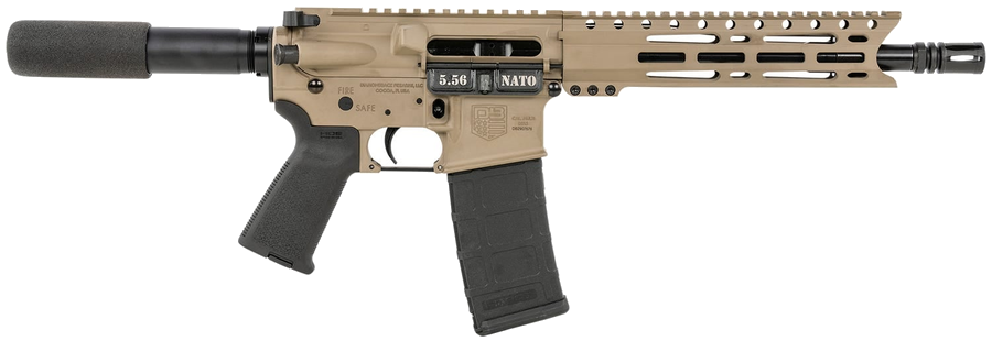 Diamondback Firearms DB15 5.56 NATO Pistol – 10" M-LOK FDE