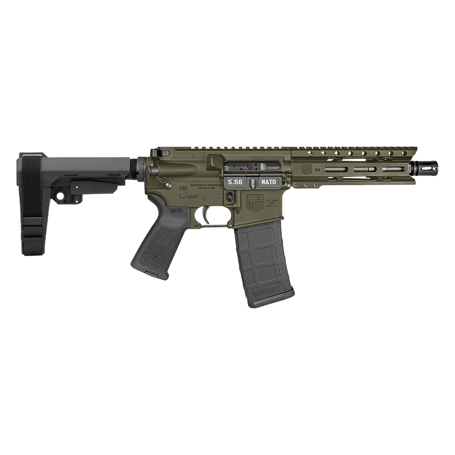 Diamondback Firearms DB15 5.56 NATO Pistol – 7" SBA3 Brace OD Green