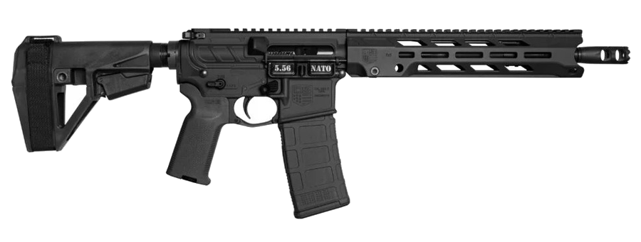 Diamondback Firearms Obsidian DB15 Pistol – .223 Rem / 5.56 NATO, Matte Black Anodized
