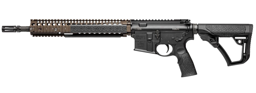 Daniel Defense M4A1 .223 Rem / 5.56 NATO Rifle – 14.5", Type III Hardcoat Anodized, Collapsible / Folding Stock Daniel Defense Soft Touch