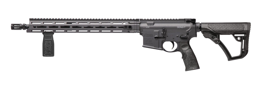 Daniel Defense DDM4 V7 .223 Rem / 5.56 NATO Rifle – 16", 1-Round Capacity, Cobalt Cerakote, Daniel Defense Furniture