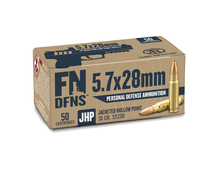 FN Five-Seven 5.7x28mm 30 Grain Jacketed Hollow Point Ammunition – 500 Rounds