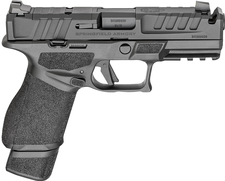 Springfield Armory Echelon 4.0C 9mm Pistol – 4", 18+1, Black Melonite, Polymer Frame, Black Polymer, FS: Lum RS: Tact. Rack U-Dot
