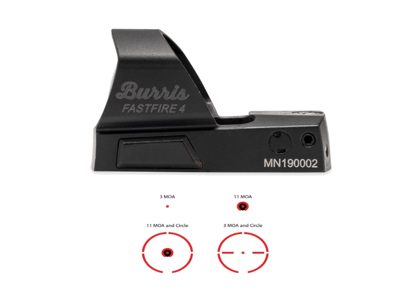 Burris FastFire IV 3 MOA Multi-Reticle Red Dot Sight