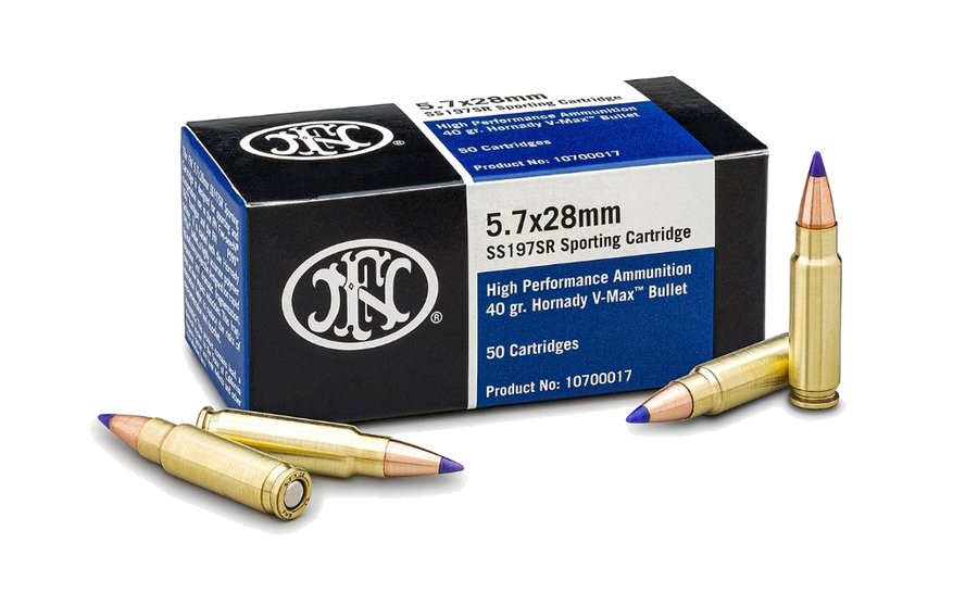 FN Five-Seven 5.7x28mm 40 Grain V-Max Ammunition – 500 Rounds