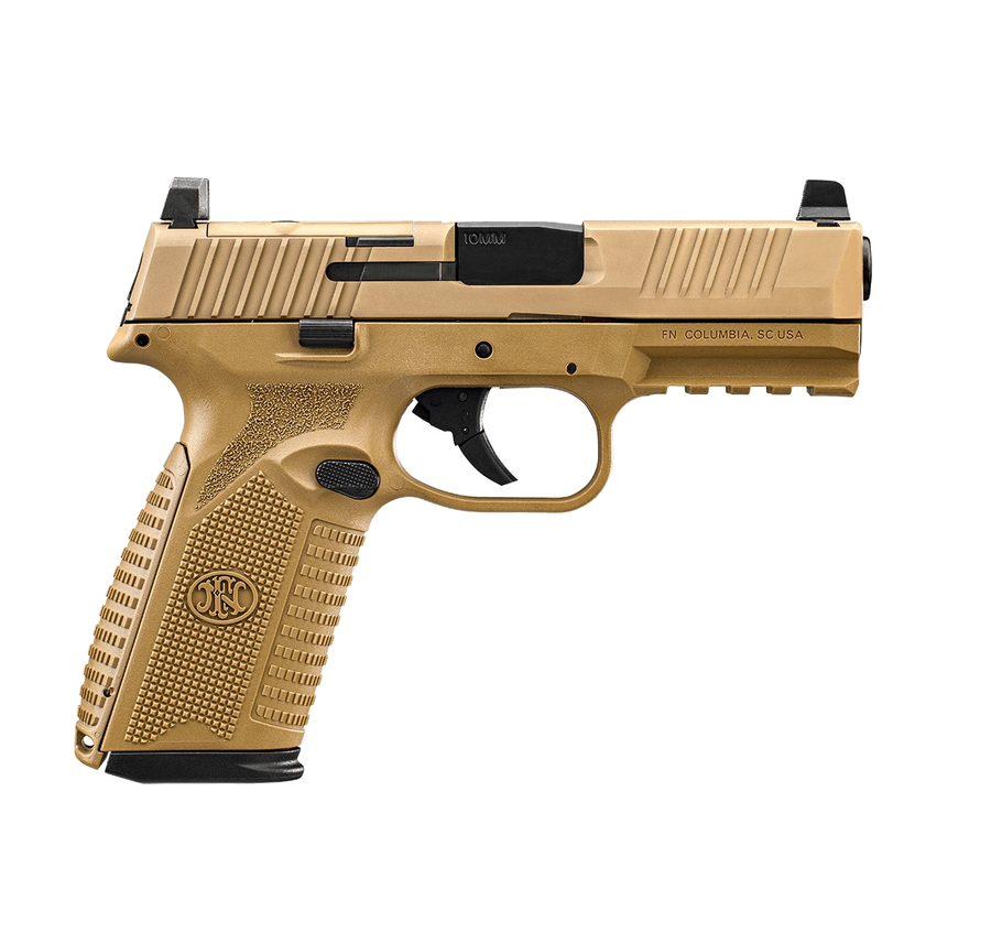 FN 510 Mrd 10mm Pistol – Optics Ready – Flat Dark Earth Polymer