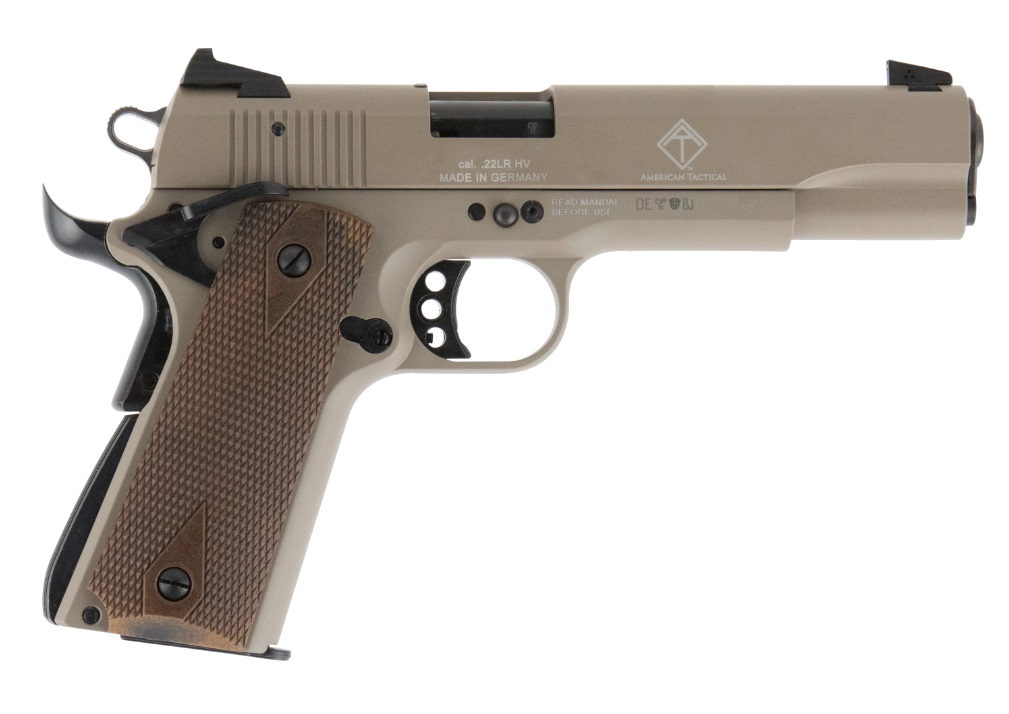 American Tactical Inc GSG M1911 22LR TAN/WD 5" 10+1