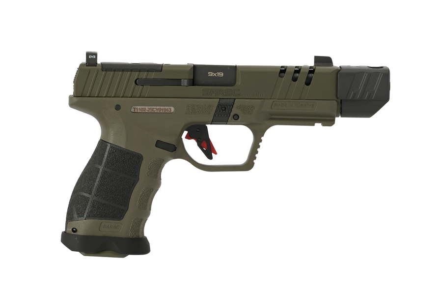SAR Firearms SAR9 Socom Compact Compensator 9mm Pistol – OD Green