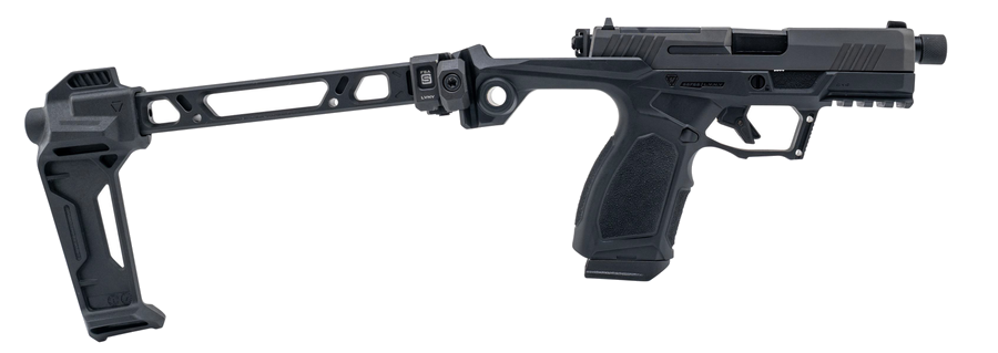 Taurus Gx4 9mm Pistol – 3.7", 15+1, Black Gas Nitride Treatment, Polymer Frame, Black Strike Industries Frame, Black Serrated White Dot