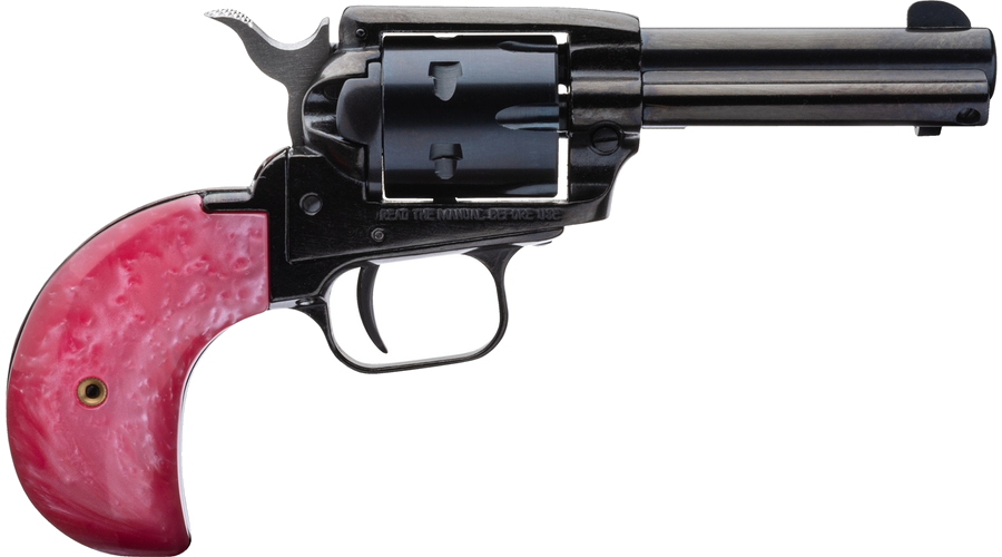 Heritage Rough Rider Bird Head .22 LR / .22 Magnum Revolver – 3 1/2" Barrel, Pink