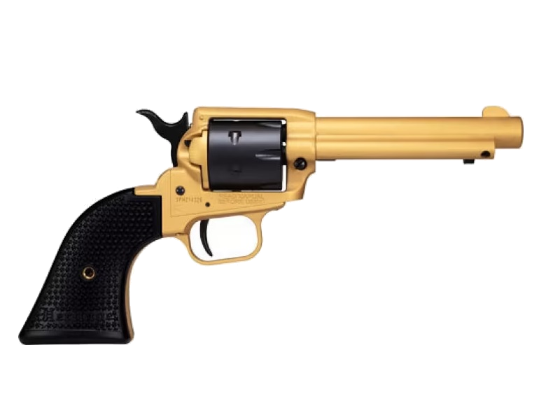 Heritage Rough Rider Small Bore .22 LR Revolver – 4.75" Barrel, Gold