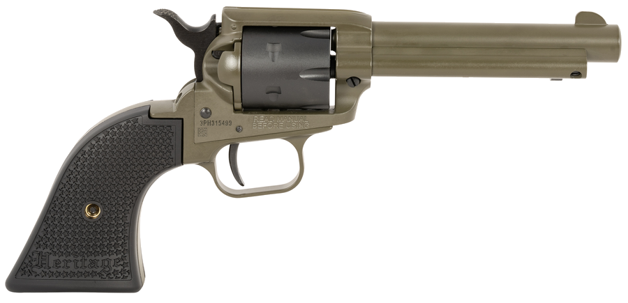 Heritage Rough Rider Small Bore .22 LR Revolver – 4.75" Barrel, OD Green