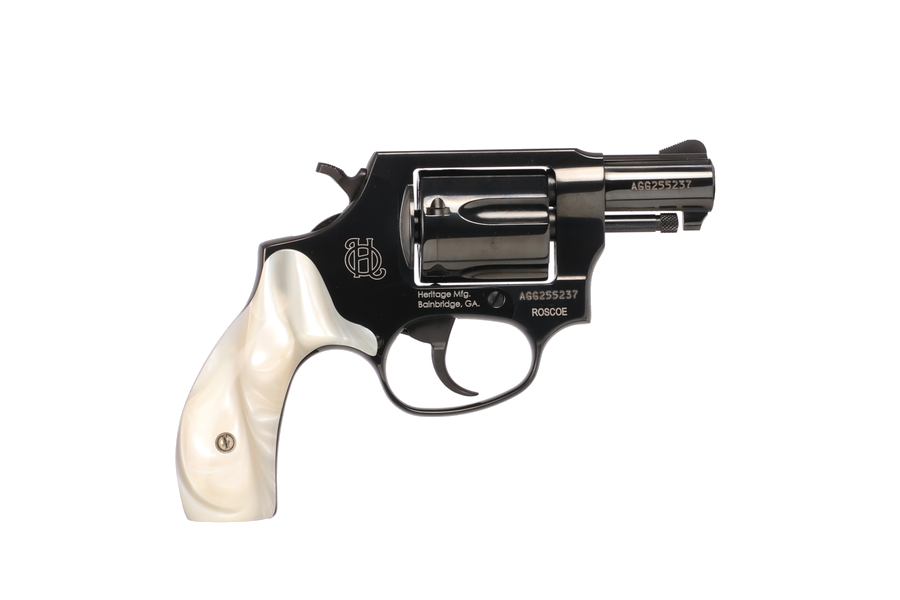 Heritage Roscoe .38 Special Revolver – 2" Barrel, White Pearl Grips