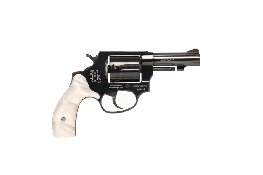 Heritage Roscoe .38 Special Revolver – White Pearl Grips