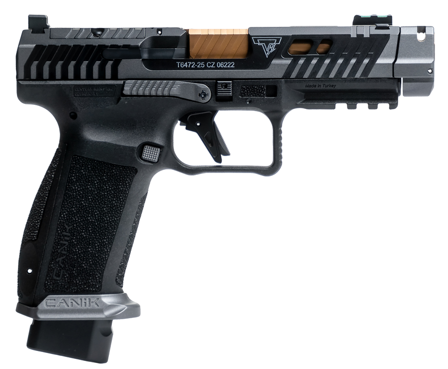 Canik TTI Combat 9mm Pistol – Optics Ready – Rival Black Polymer