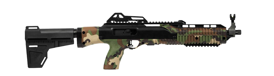 Hi-Point 995P 9mm 13.25" Braced Pistol – M81 Woodland Camo