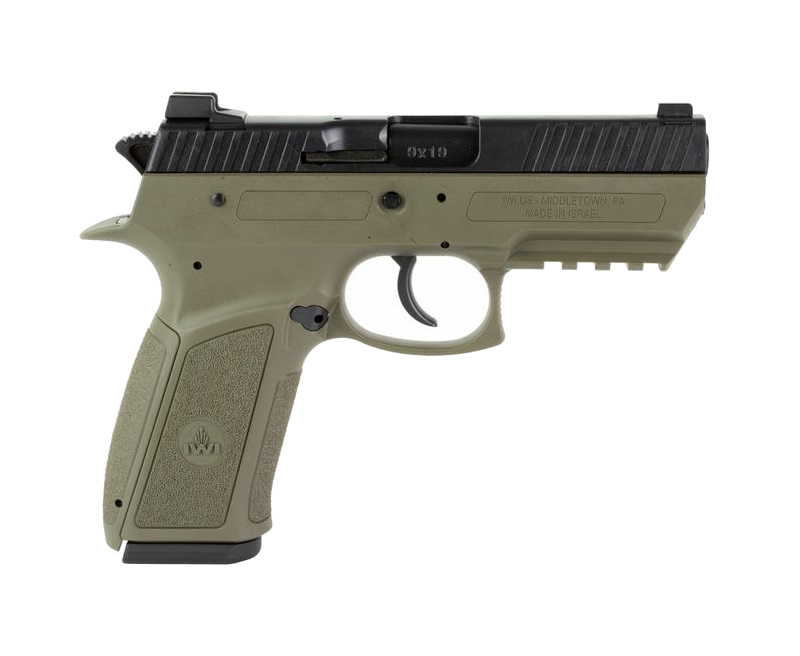 IWI Jericho PSL-9 Subcompact 9mm Pistol – OD Green