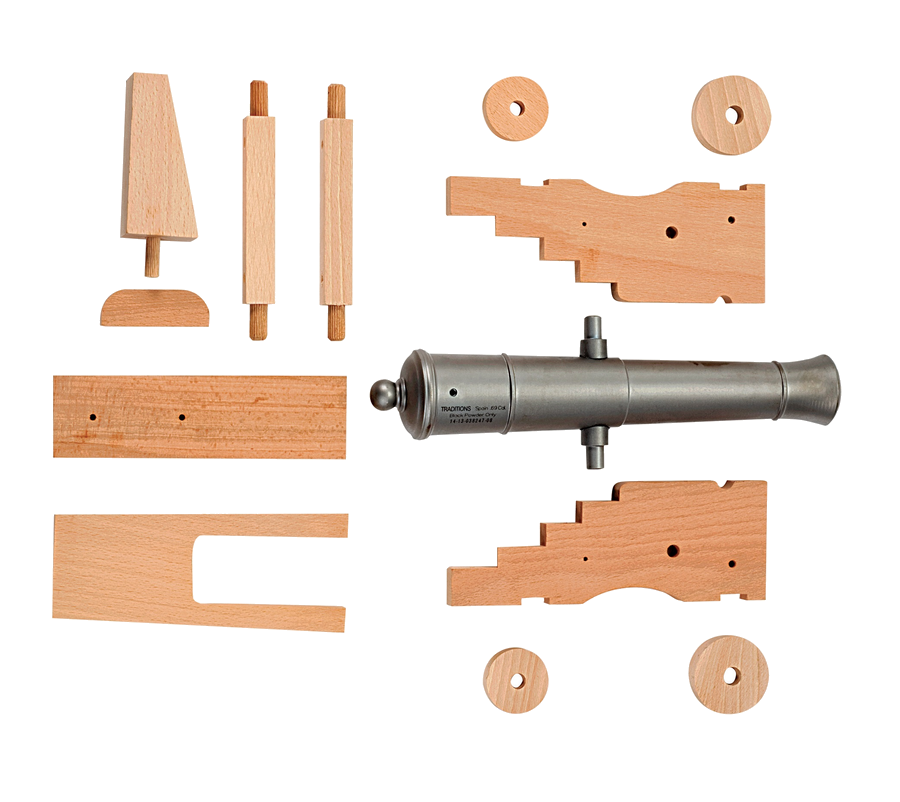 Traditions Mini Old Ironsides Cannon Kit Muzzleloader – .50 Caliber, Bronze Cerakote