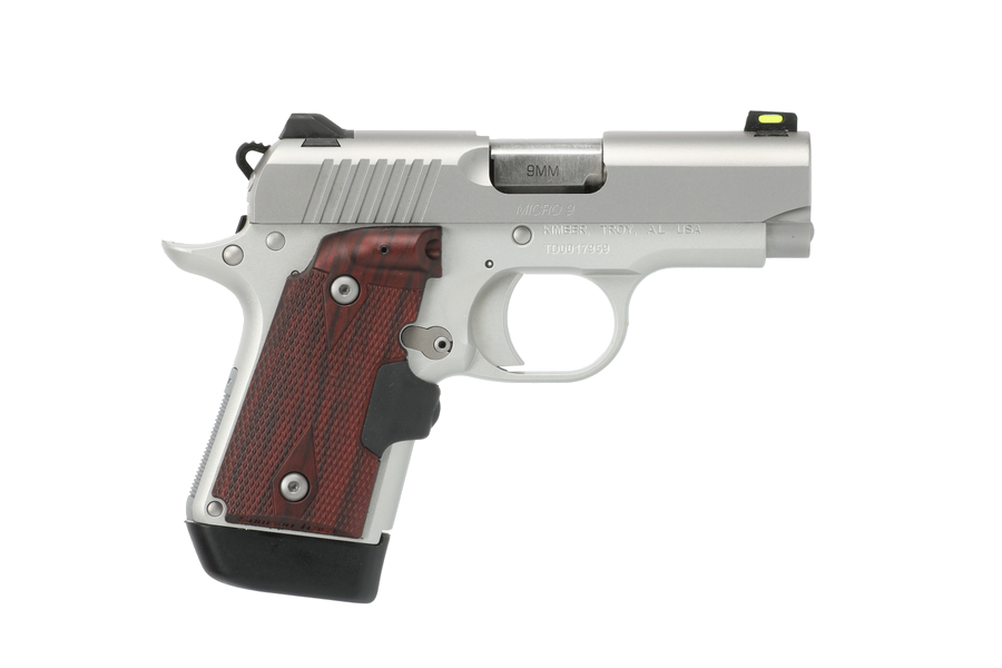 Kimber Micro 9 9mm Pistol – Grip in Rosewood Aluminum Frame